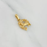 Pendant Horseshoe Horse 1.75 g / 3/4 in 18K Yellow Gold