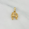 Pendant Horseshoe Horse 1.75 g / 3/4 in 18K Yellow Gold