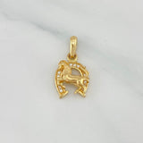 Pendant Horseshoe Horse 1.75 g / 3/4 in 18K Yellow Gold
