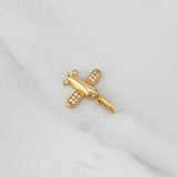 Pendant Airplane 1.25 g / 3/4 in Yellow Gold 18K