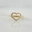 Heart Silhouette Ring 1.5 g / T7 1/4 18K Yellow Gold