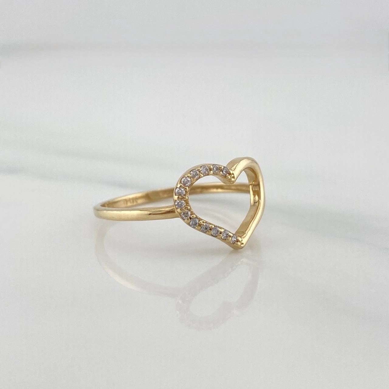 Heart Silhouette Ring 1.5 g / T7 1/4 18K Yellow Gold