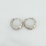 Candongas Halo De Luna 3.85 g / 1/2 in Oro Blanco 18K
