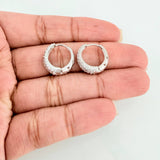 Candongas Halo De Luna 3.85 g / 1/2 in Oro Blanco 18K