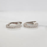 Hoop Earrings Shine 1.4 g / 1/2 in 18K White Gold