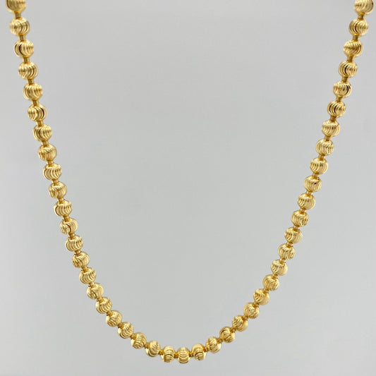Half Moon Military Chain 15.2 g / 24 in / 3 mm Yellow Gold 18K
