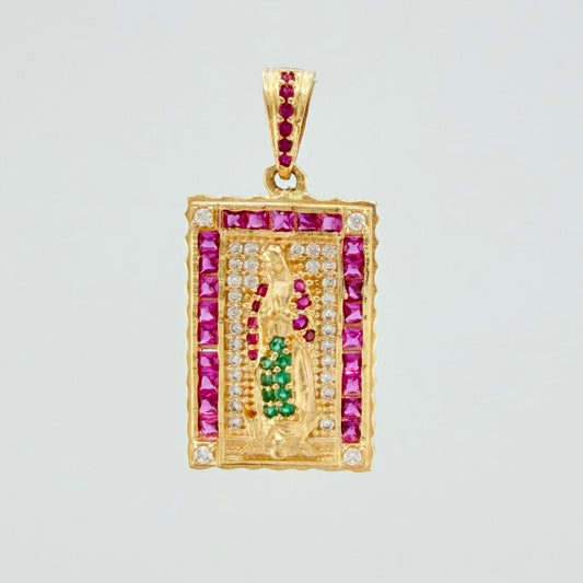 Dije Virgen de Guadalupe 3.9 g / 1 1/4 in Oro Amarillo 18K
