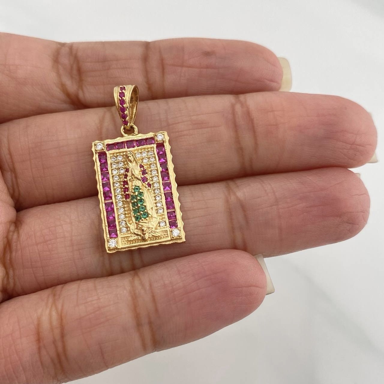 Dije Virgen de Guadalupe 3.9 g / 1 1/4 in Oro Amarillo 18K