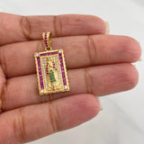 Dije Virgen de Guadalupe 3.9 g / 1 1/4 in Oro Amarillo 18K