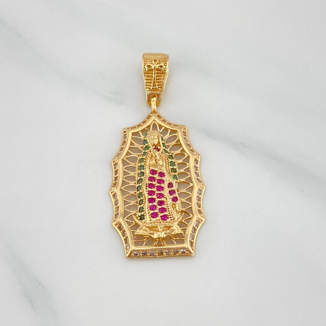 Dije Virgen de Guadalupe 4.35 g / 1 1/2 in Oro Amarillo 18K
