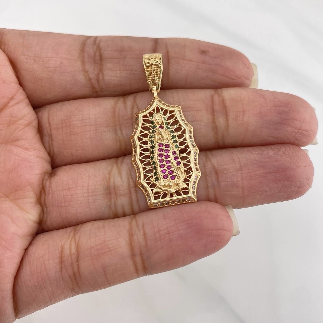 Dije Virgen de Guadalupe 4.35 g / 1 1/2 in Oro Amarillo 18K