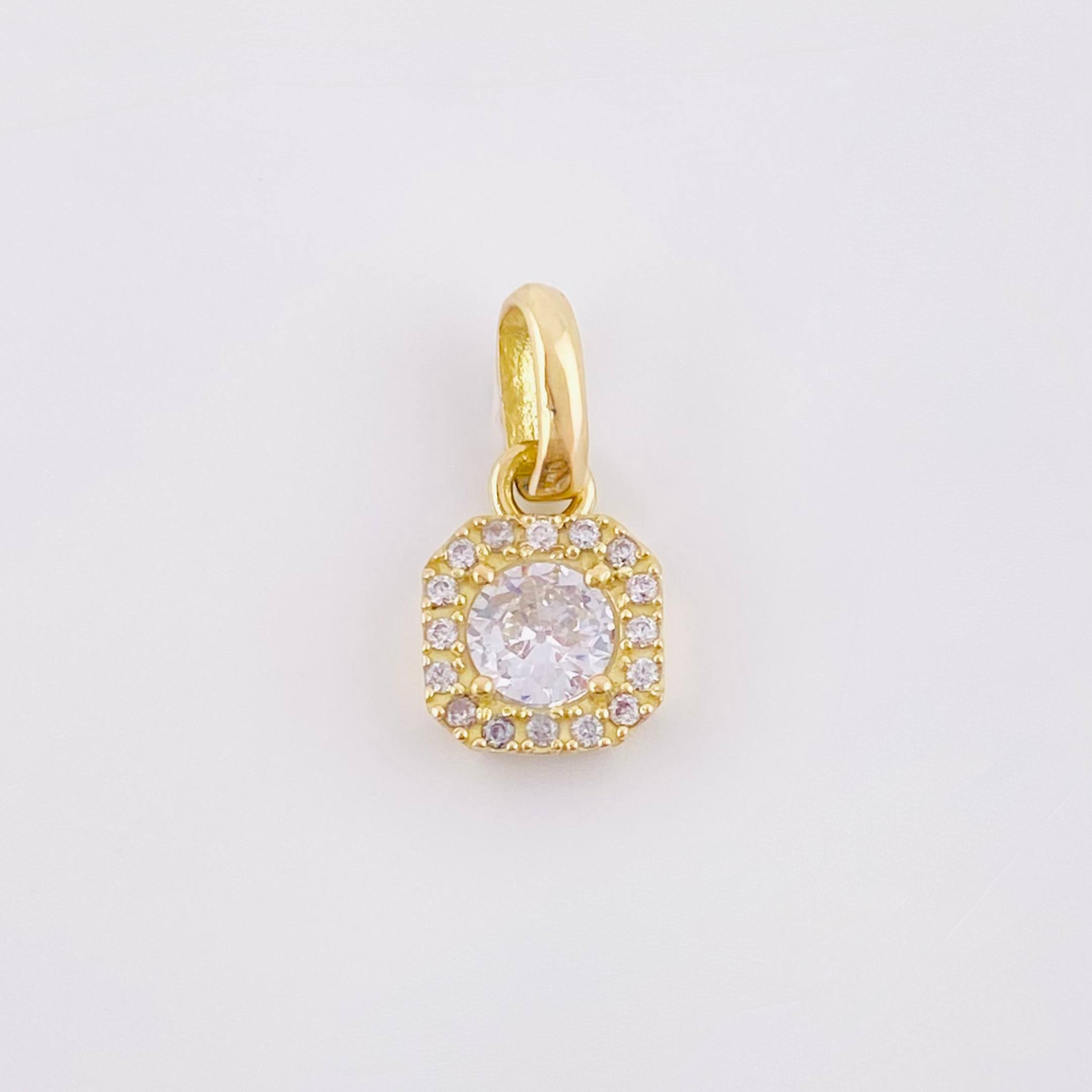 Dense Rhombus Pendant 1.05gr / 1/2 in / Yellow Gold 18K *