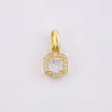 Dense Rhombus Pendant 1.05gr / 1/2 in / Yellow Gold 18K *