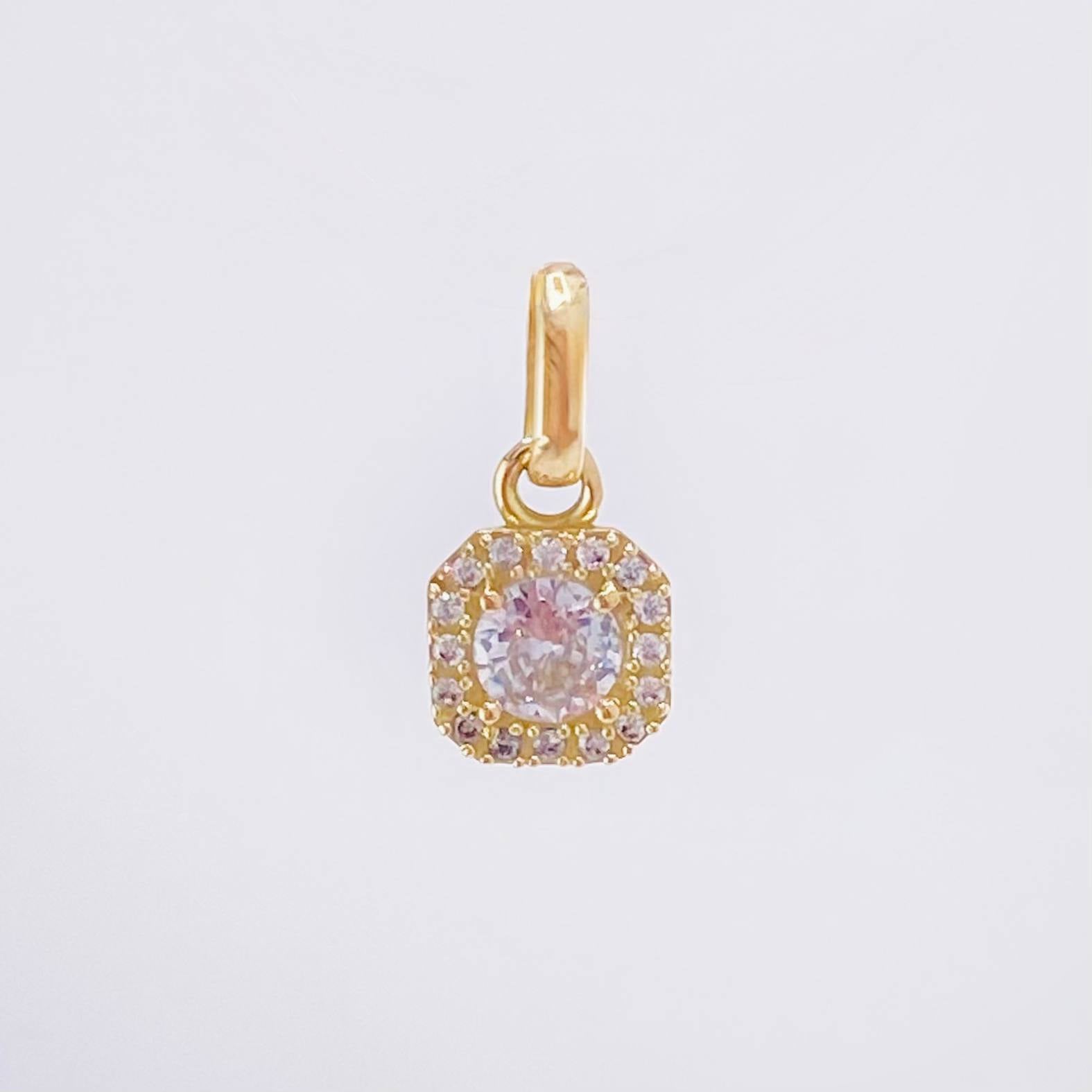 Dense Rhombus Pendant 1.05gr / 1/2 in / Yellow Gold 18K *