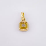 Dense Rhombus Pendant 1.05gr / 1/2 in / Yellow Gold 18K *