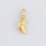 Dije Luna 0.2gr / 1/2 in / Oro Amarillo 18K *