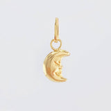 Dije Luna 0.2gr / 1/2 in / Oro Amarillo 18K *