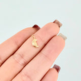 Dije Luna 0.2gr / 1/2 in / Oro Amarillo 18K *