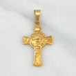 Dije Cruz Rostro Cristo 1.95 g / 1 1/4 in Oro Amarillo 18K