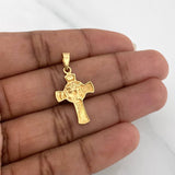Dije Cruz Rostro Cristo 1.95 g / 1 1/4 in Oro Amarillo 18K