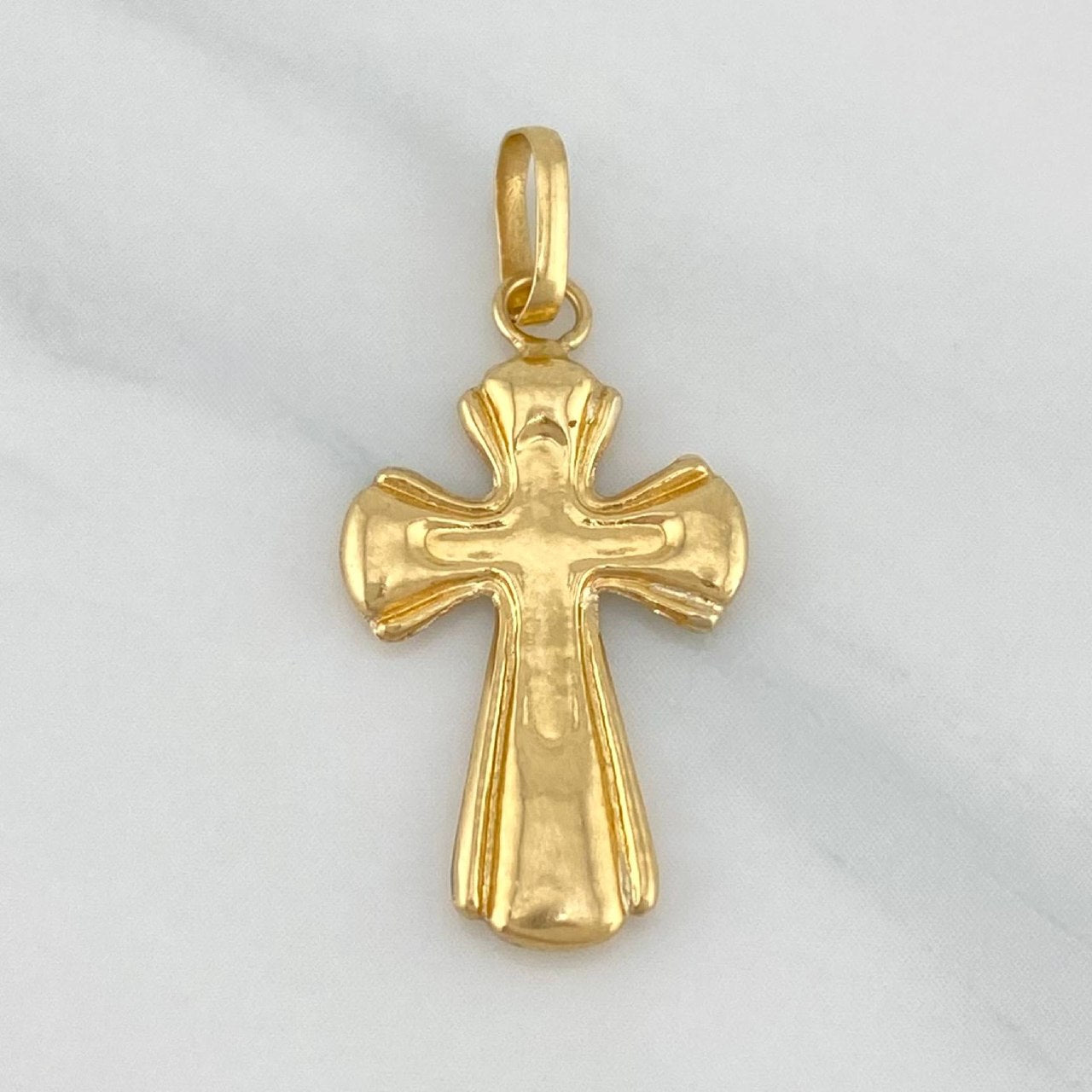 Pendant Cross 0.8 g / 1 in Yellow Gold 18K