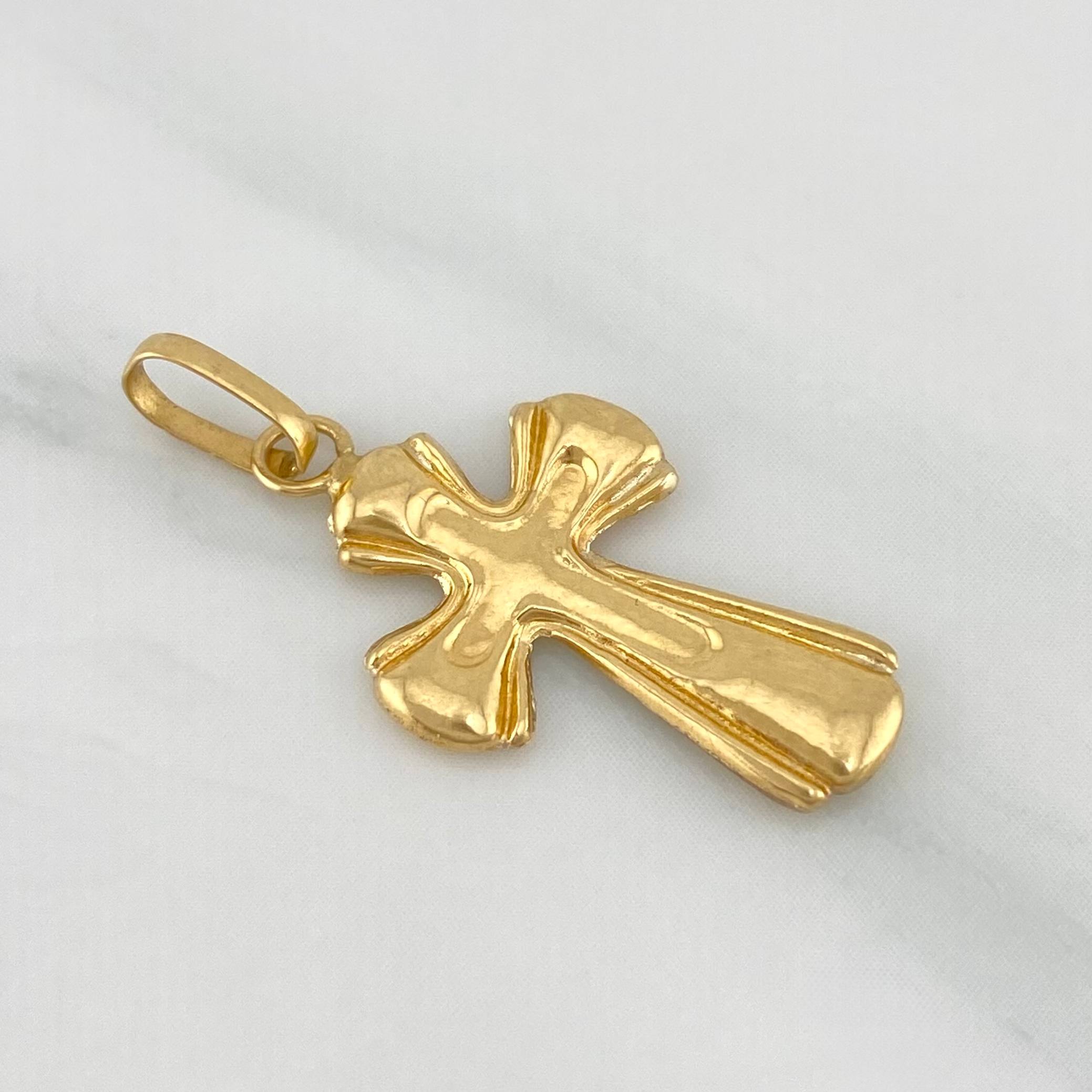Pendant Cross 0.8 g / 1 in Yellow Gold 18K