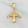 Pendant Airplane 1.65 g / 1 1/2 in Yellow Gold 18K