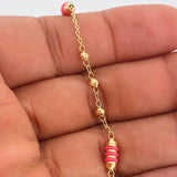 Pulso Espiga Barril 2.7gr / 7 1/2 in / 3mm Oro Amarillo 18K %