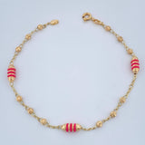 Pulso Espiga Barril 2.7gr / 7 1/2 in / 3mm Oro Amarillo 18K %