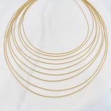Cadena Cascada 9.95g / 18 in / 0.9mm Oro Amarillo 18K