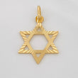 Pendant Star of David 1.05g / 1 in 18K Yellow Gold
