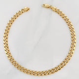 Pulso Cubano 5.7g / 8 3/4 in / 5mm Oro Amarillo 18K