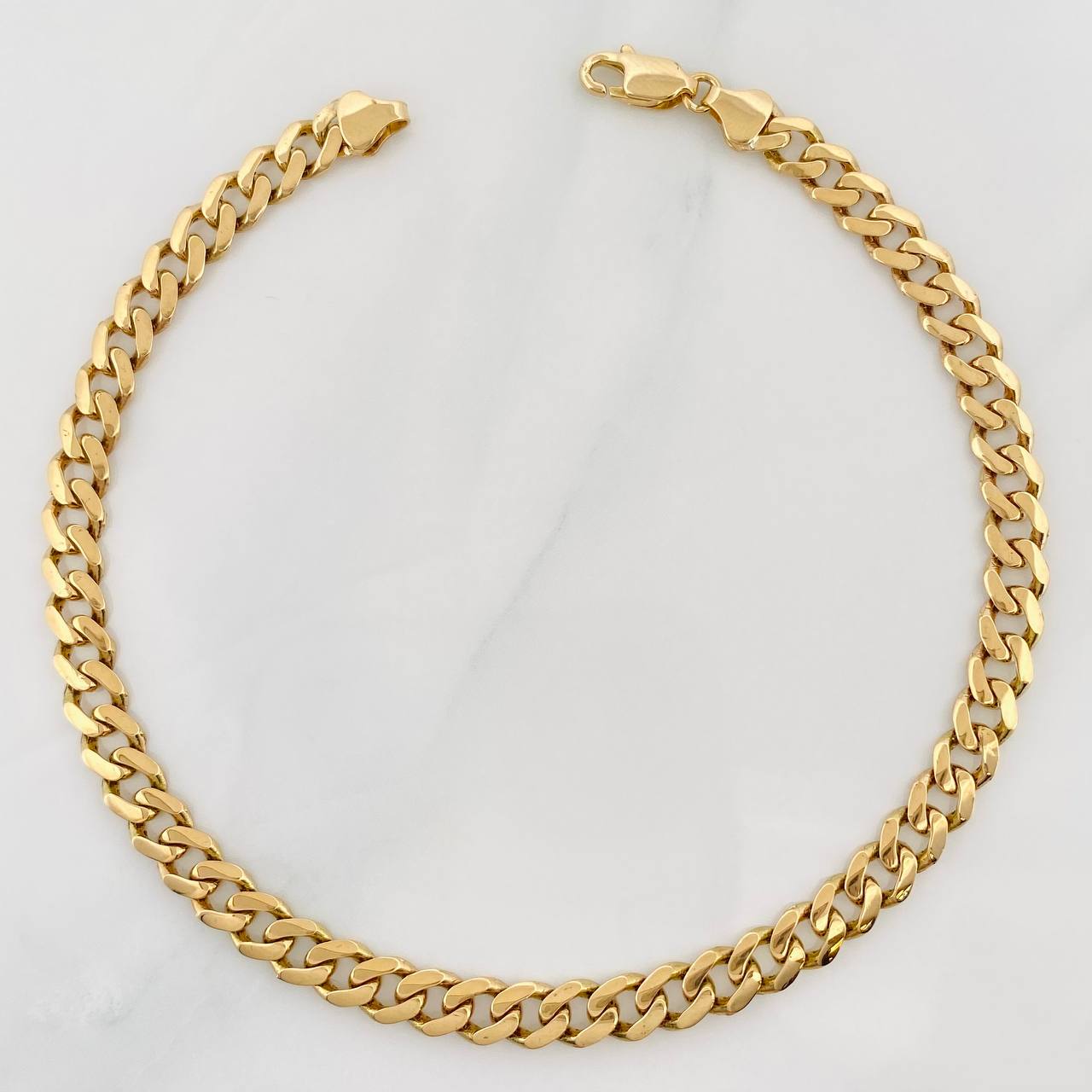 Pulso Cubano 5.4g / 7 3/4 in / 5mm Oro Amarillo 18K