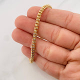 Bracelet Ice 8.9g / 8 in / 3.65mm Two Yellow White Gold 18K