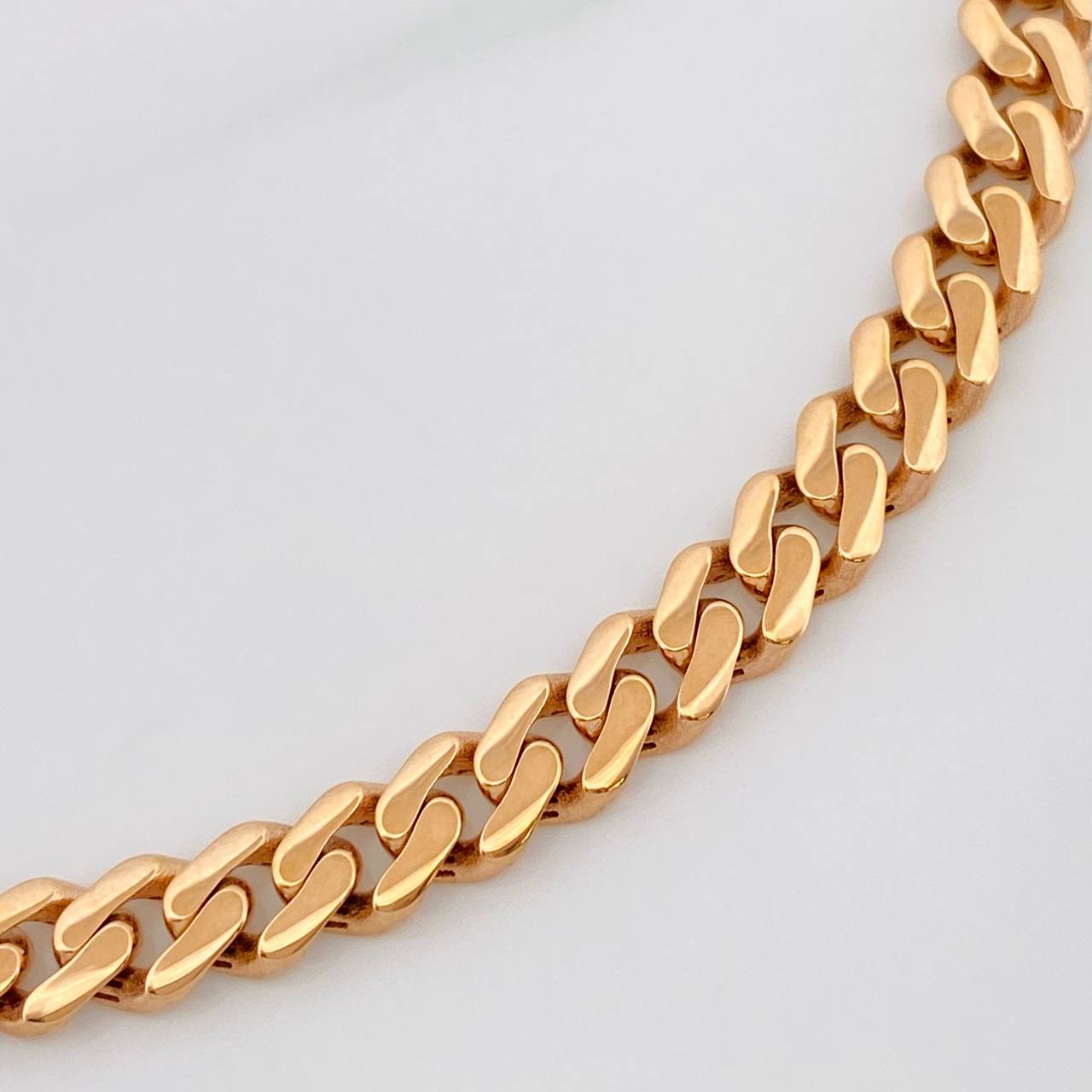 Pulso Cubano Infinito 6.1g / 7 1/4 in / 4.9mm Oro Rosa 18K