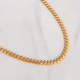 Cadena Cubano Infinito 19.1g / 24 in / 4.85mm Oro Rosa 18K