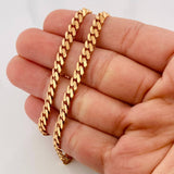 Cadena Cubano Infinito 19.1g / 24 in / 4.85mm Oro Rosa 18K