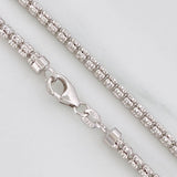 Cadena Ice 15.9g / 60cm / 2.55mm Oro Blanco 18K