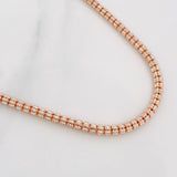 Cadena Ice 19.9g / 60cm / 3.1mm Dos Oros Blanco Rosa 18K