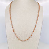Ice Chain 18.5g / 28 in / 2.5mm Two-Tone White and Rose Gold 18K