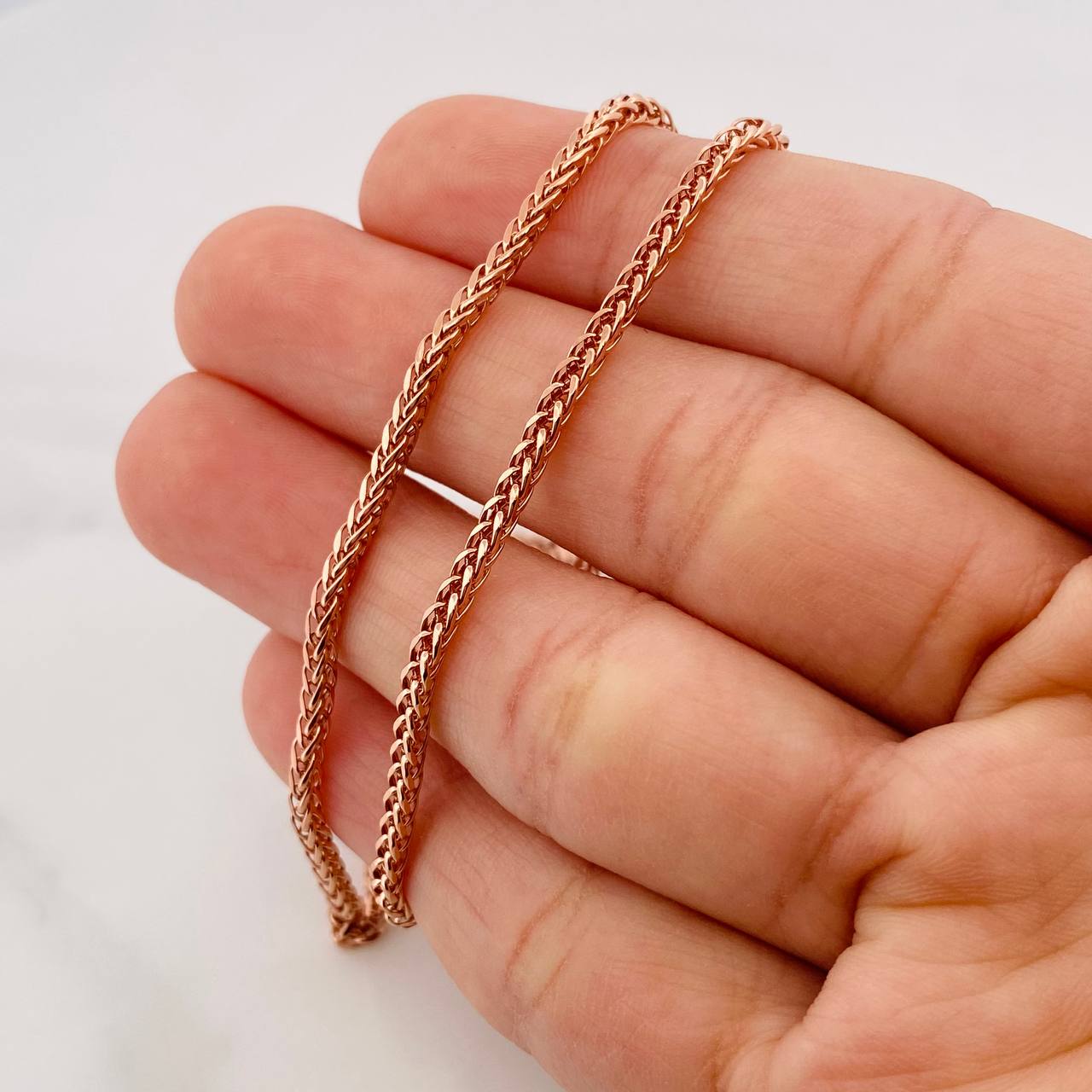 Franco Chain 5.95g / 24 in / 2.4mm 18K Rose Gold