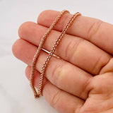 Franco Chain 5.95g / 24 in / 2.4mm 18K Rose Gold