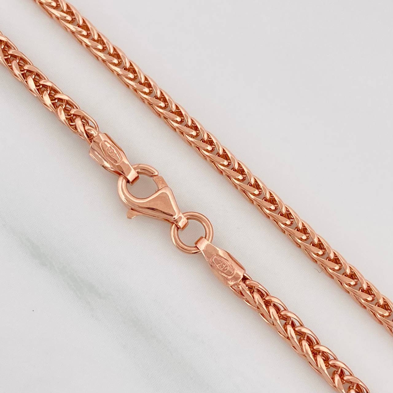Franco Chain 5.95g / 24 in / 2.4mm 18K Rose Gold