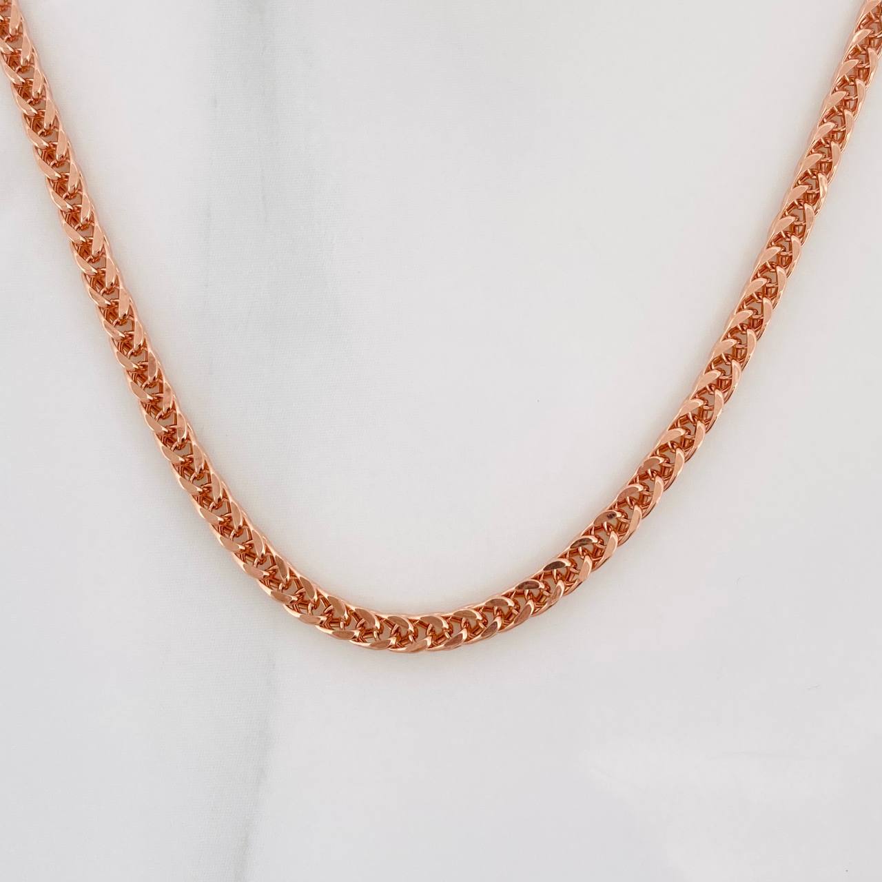 Franco Chain 5.95g / 24 in / 2.4mm 18K Rose Gold
