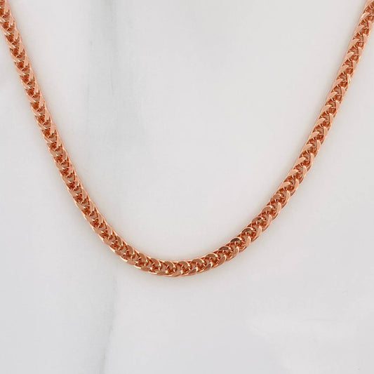 Cadena Franco 5.95g / 24 in / 2.4mm Oro Rosa 18K