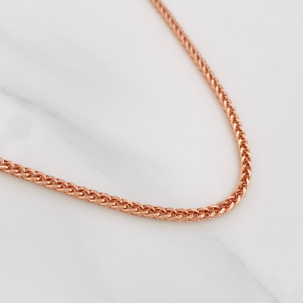 Franco Chain 5.95g / 24 in / 2.4mm 18K Rose Gold