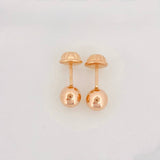 Topos Bola Lisa 0.6g / in / 6mm Oro Rosa 18K