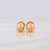 Topos Bola Lisa 0.6g / in / 6mm Oro Rosa 18K
