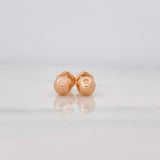 Topos Bola Lisa 0.6g / in / 6mm Oro Rosa 18K