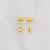 Topos Bola Lisa 0.4g / in / 3mm Oro Amarillo 18K